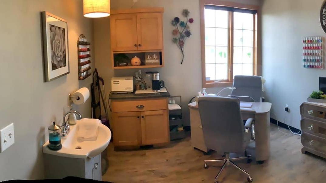 Nail one on! And Renew Salt Spa LLC. logo